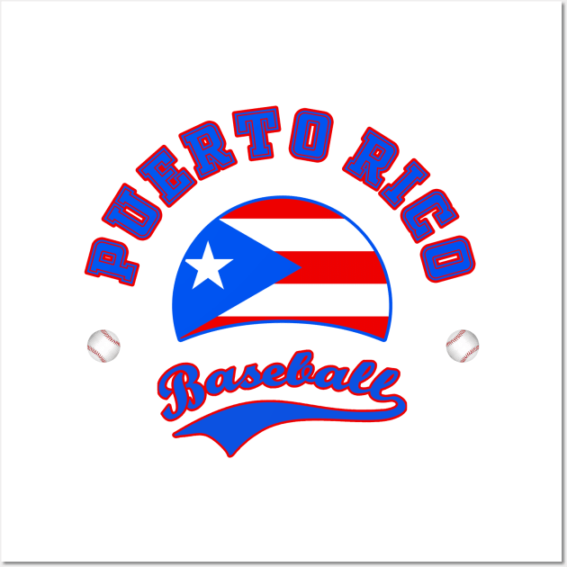 Puerto Rico Baseball Team Wall Art by CulturedVisuals